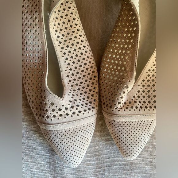 Jeffrey Campbell Bianca Tan Suede Slingback Ketten Heel Pumps Size 10 NEW - Picture 9 of 10